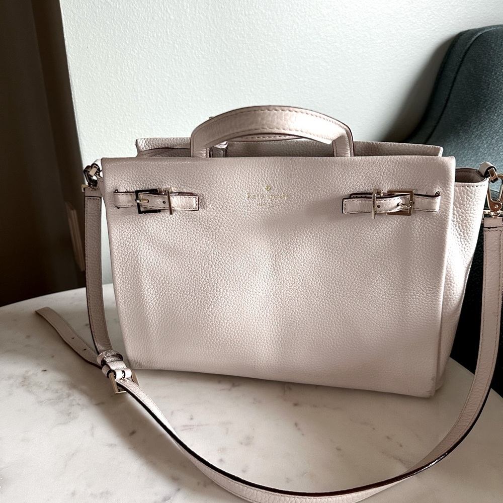 Kate Spade white leather handbag